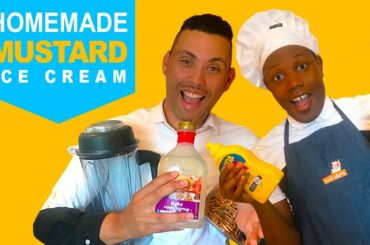 We Made French's Yellow Mustard Ice Cream! | No-Churn Recipe - Austin & Ashton
