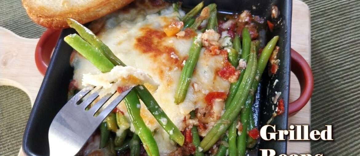 Grilled French Beans | Cheesy French Beans | Vegetarian Recipe!