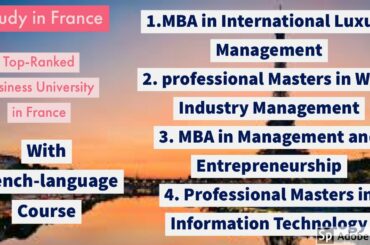 Golden opportunity Two Year PSW-Study Masters in France Paid Internship- Earn €800Part-time Settle