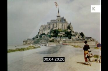 1950s, 1960s Mont Saint Michel, Reims Cathedral, France, 35mm
