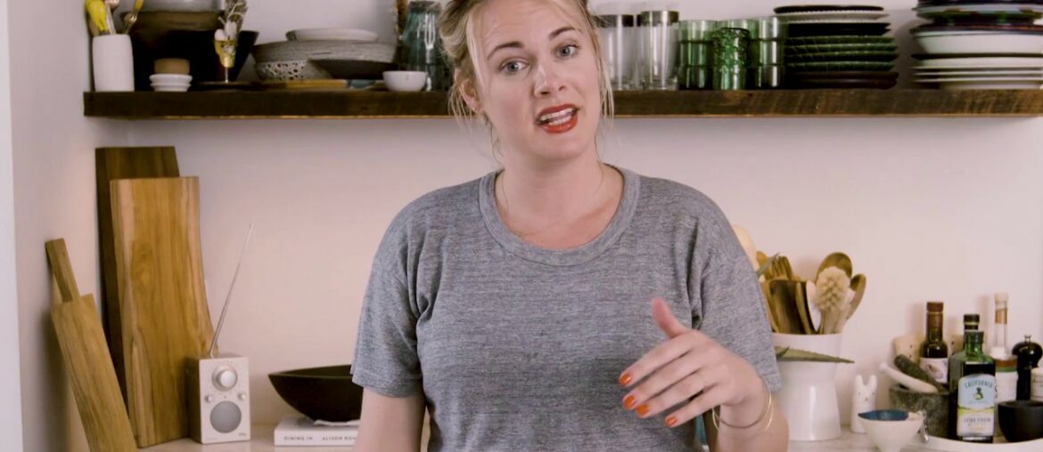 Alison Roman's Skillet Chicken with Crushed Olives and Sumac - A Dining In Cookbook Video