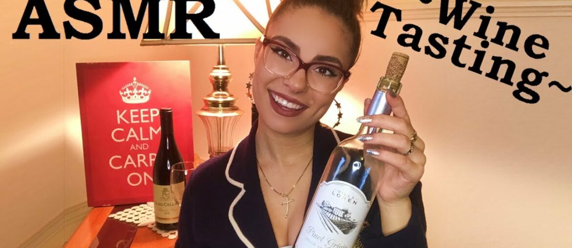 ASMR Soothing Sommelier RP~Wine Tasting~ *Nail Tapping*