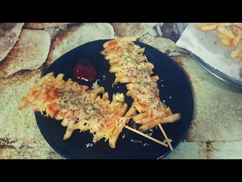 French fries pizza recipe| kids special recipe French fries pizza recipe| kids special recipe