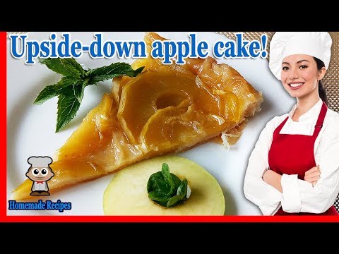 Delicious! Upside-down apple tart – French apple tart recipe to make an apple pie with puff pastry! Delicious! Upside-down apple tart - French apple tart recipe to make an apple pie with puff pastry!