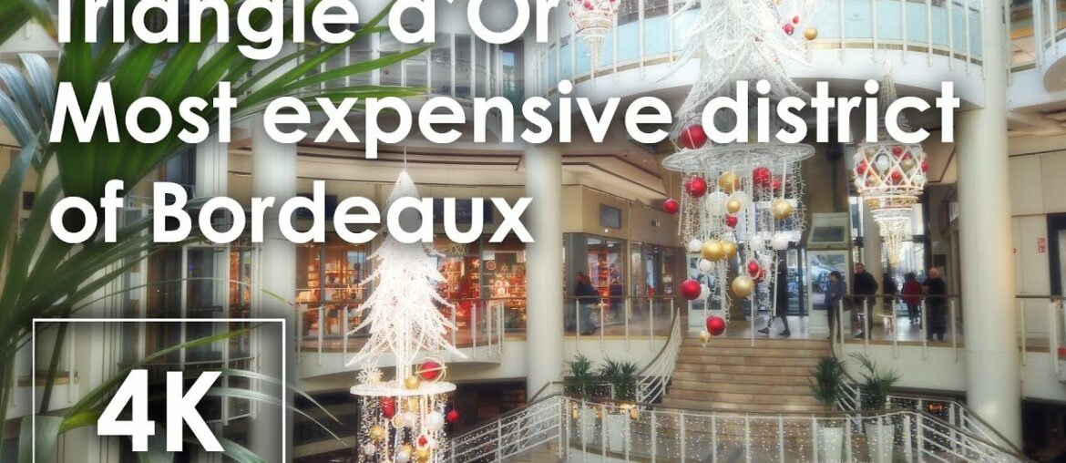 4k video walking France : most expensive district of Bordeaux  by osmo pocket