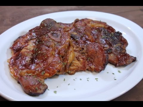Oven Baked Barbecue Pork Chops – Easy Recipe – I Heart Recipes Oven Baked Barbecue Pork Chops - Easy Recipe - I Heart Recipes