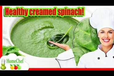 Super tasty! French creamed spinach with milk, easy spinach recipe to make creamed spinach with milk