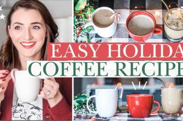 FAVORITE HOLIDAY COFFEE RECIPES! 🎄Healthy & Easy Dupes for Your Favorite Drinks