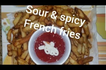 Sour & spicy french fries.fries recipes.