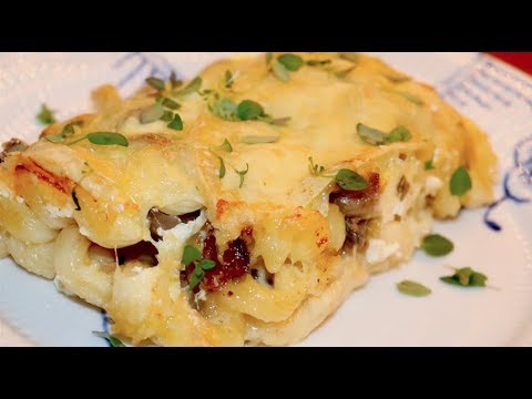 Croziflette – French, Cheesy Casserole Dish w. Pasta & Reblochon Cheese – Recipe #100 Croziflette - French, Cheesy Casserole Dish w. Pasta & Reblochon Cheese - Recipe #100