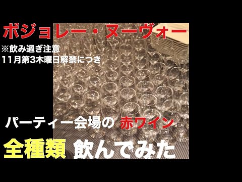 札幌南区ボジョレー会場にあるワイン全部飲んでみたI drank all the red wine at the Beaujolais ban hall Sapporo City Minami Ward 札幌南区ボジョレー会場にあるワイン全部飲んでみたI drank all the red wine at the Beaujolais ban hall Sapporo City Minami Ward
