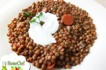 Super tasty! Easy French green lentils recipe to cook French green lentils with garlic and tomatoes!