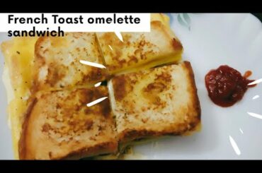 French Toast omelette sandwich ##easy recipe ##