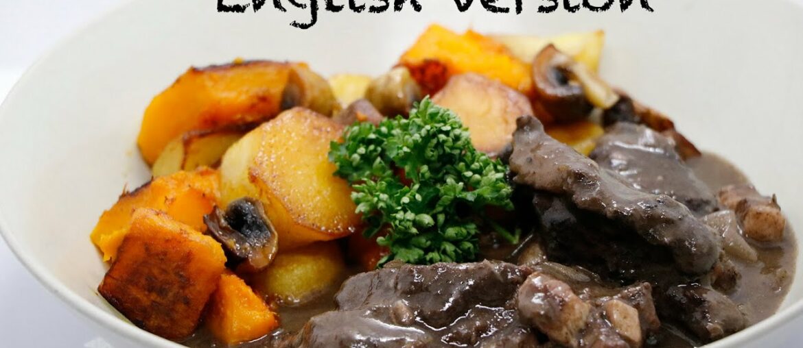 Beef cheek marinated in red wine, vacuum cooked at low temperature sous vide Beef cheek marinated in red wine, vacuum cooked at low temperature sous vide