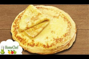 Super easy! How to make French crepes without milk - homemade crepes recipe to make French crepes!
