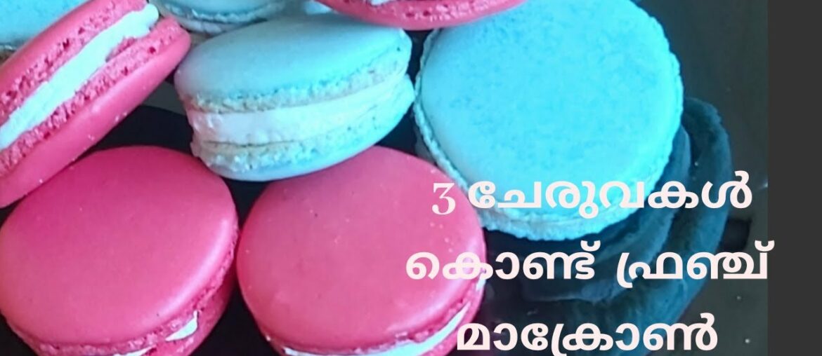 How To Make French Macarons| Perfect French Macarons Recipe | മൂന്ന് ചേരുവകൾ കൊണ്ട് ഫ്രഞ്ച് മാക്രോൺ