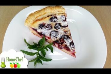 Super tasty! Puff pastry cherry pie - French pie recipe to make cherry pie with puff pastry dough!