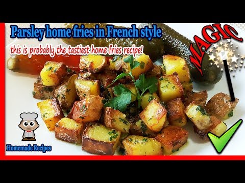 Delicious! Sliced home fries in the pan, French home fries recipe to make sliced home fries! Delicious! Sliced home fries in the pan, French home fries recipe to make sliced home fries!