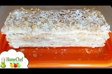 Super tasty! Napoleon cake - French millefeuille recipe to make Napoleon cake with vanilla custard!