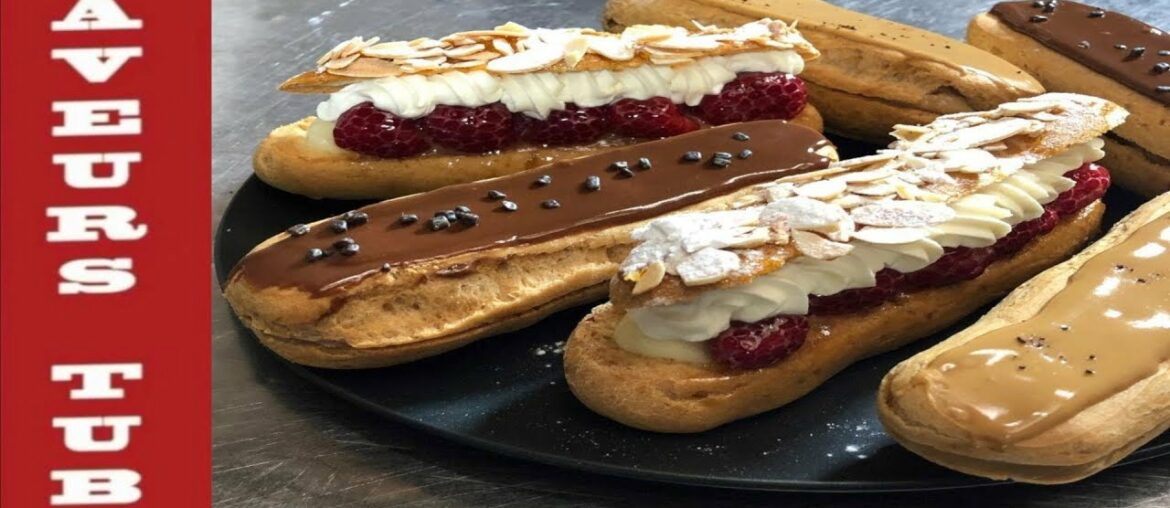 Eclairs /Chocolate /Coffee/ Cream Patissiere with French T.V. Chef  Julien from Saveurs Dartmouth