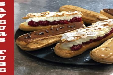 Eclairs /Chocolate /Coffee/ Cream Patissiere with French T.V. Chef  Julien from Saveurs Dartmouth