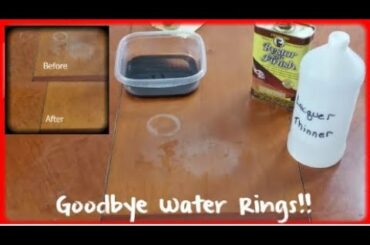 Removing white water rings and heat stains from wood furniture | THE ULTIMATE GUIDE | NEW VERSION