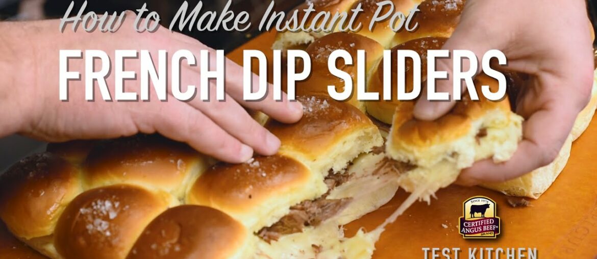 Instant Pot French Dip Sliders | Beef Shoulder Roast Recipe