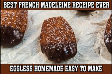 easy egg less french Madeleine recipe | How to make Madeleine at home | Easy Madeleine baking recipe