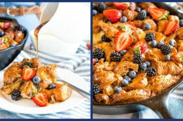 How to Make Easy Croissant French Toast Casserole | Holiday Brunch