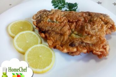 Super tasty! French pork schnitzel, authentic Parisian pork schnitzel recipe to make pork schnitzel!