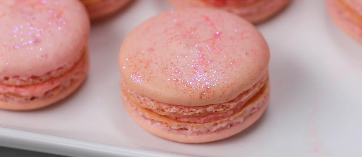 Rosé Macarons For Your Next Girl's Night • Tasty Rosé Macarons For Your Next Girl's Night • Tasty