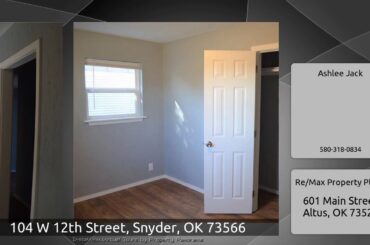 104 W 12th Street, Snyder, OK 73566
