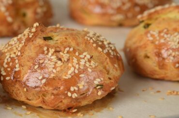 Gougères (French Cheese Puffs) Recipe Demonstration - Joyofbaking.com