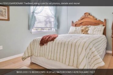 5502 GARDEN ARBOR DRIVE, LUTZ, FL Presented by Terri Dusek.