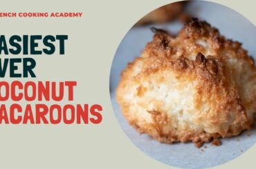 How to make the best and easiest coconut macaroons | 3 ingredients, ready in 15 minutes.