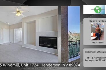 2325 Windmill, Unit 1724, Henderson, NV 89074