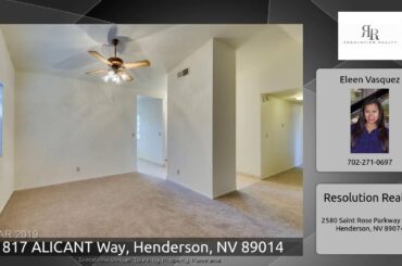 1817 ALICANT Way, Henderson, NV 89014