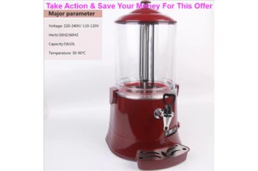 Slide ITOP Commercial 10L Red Hot Chocolate Machine Electric Baine Marie Mixer chocofairy Coffee Mi