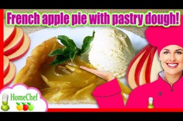 Super tasty! Upside-down apple cake - French apple pie recipe to make upside-down apple cake!