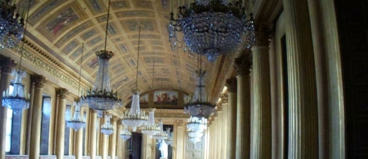 The Ballroom at the Compiegne Castle in France The Ballroom at the Compiegne Castle in France
