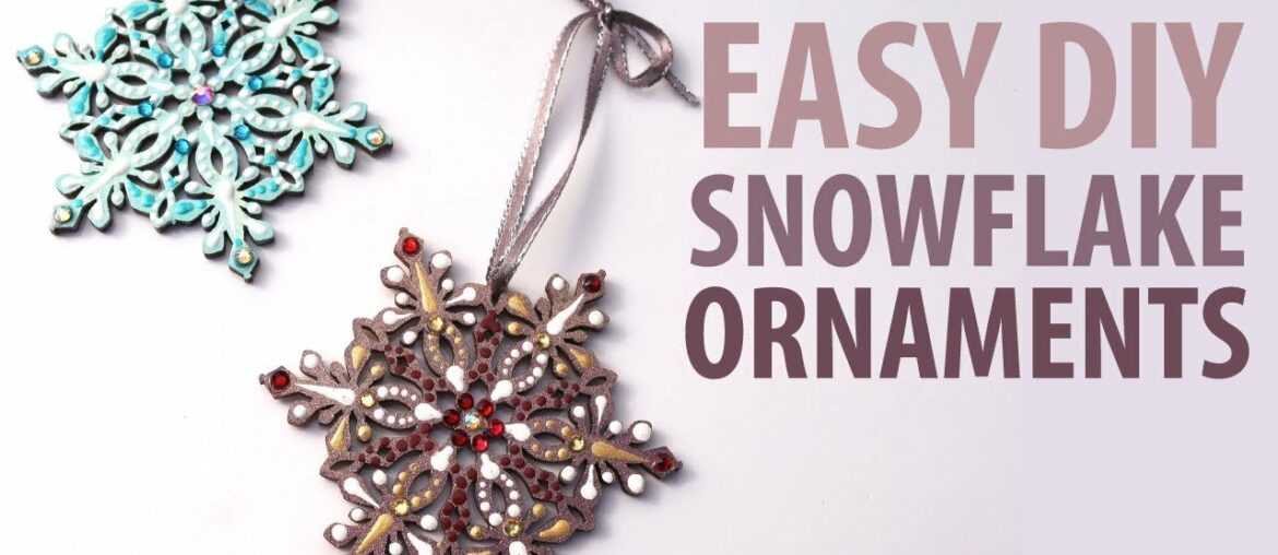 EASY DIY Christmas Snowflake Ornament Tutorial EASY DIY Christmas Snowflake Ornament Tutorial