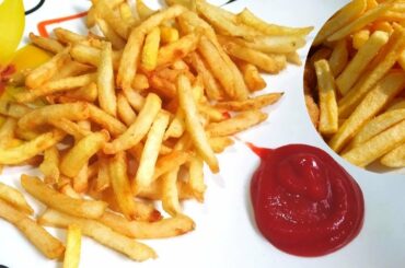फ्रेंच फ्राइज रेसिपी  | Homemade Crispy French Fries Recipe | How to Make Fries at Home