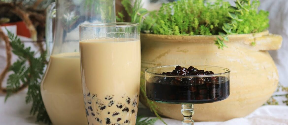 Bubble Milk Tea Recipe - Tapioca Pearls Boba Balls From Scratch [珍珠奶茶]