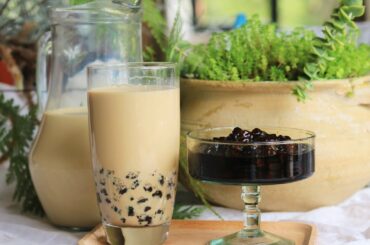 Bubble Milk Tea Recipe - Tapioca Pearls Boba Balls From Scratch [珍珠奶茶]