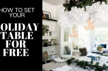 FREE Dining Room Holiday Decor Ideas! Set Your Table & Decorate:: 25 Day Christmas Countdown: Day 10