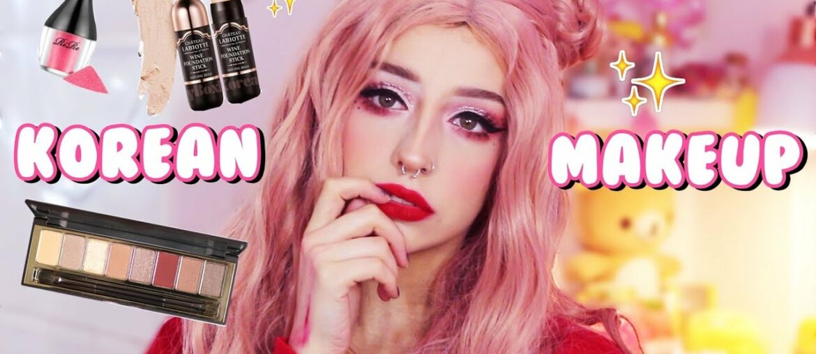 LOOK DE FÊTES AVEC DU MAKEUP CORÉEN (revue Château Labiotte)