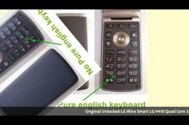 Original Unlocked LG Wine Smart LG H410 Quad Core 3.2 Inches 1GB RAM 4GB ROM 3.15MP Camera LTE Re...