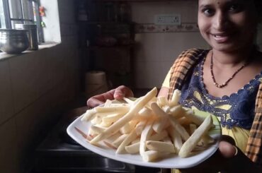 Kusuma Vasavi Telugu Ammayi Vlogs||French Fries Recipe||Telugu french fries||Telugu Ammayi Vantalu