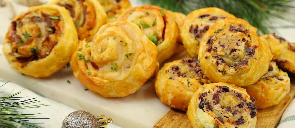 3 Puff Pastry Pinwheel Recipes | Holiday Appetizers 3 Puff Pastry Pinwheel Recipes | Holiday Appetizers