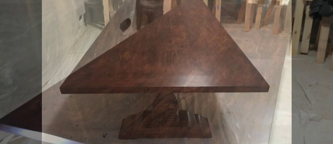 "Savannah" French Trestle Dining Table (9 Ft) with an Ash Top